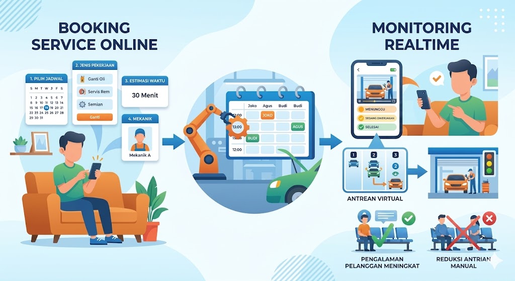 Riwayat dan Data Kendaraan Pelanggan